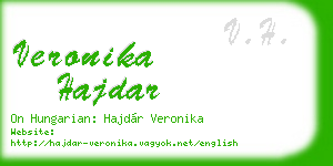 veronika hajdar business card
